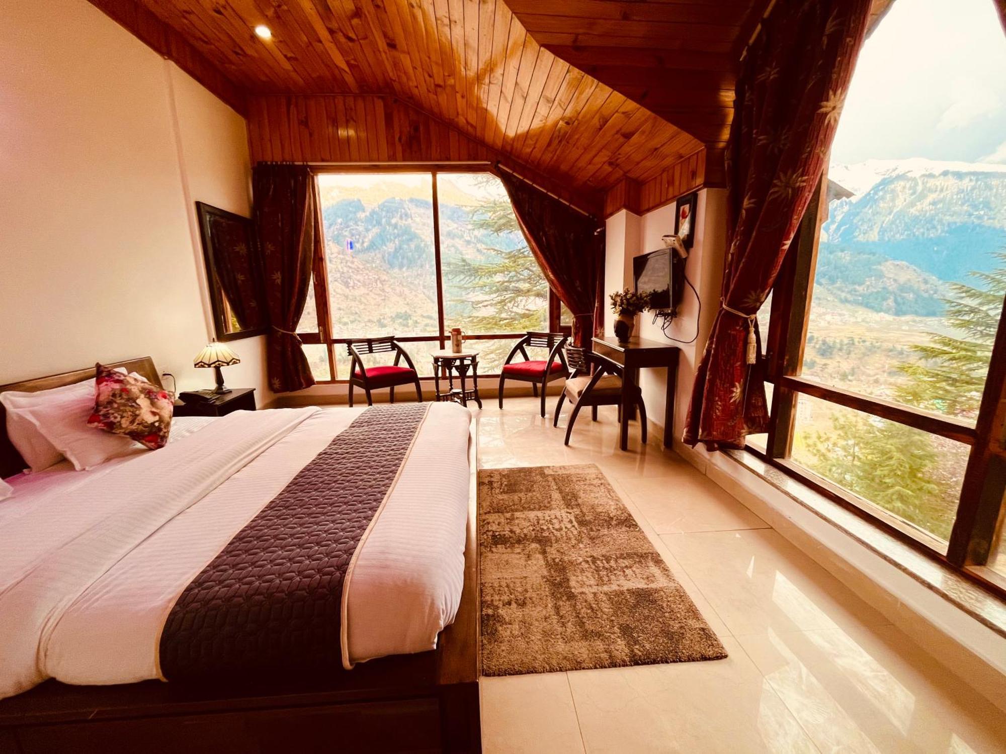 The Manu Emerald # Farmhouse # Top Selling Cottage In Manali # Peaceful Heritage Cozy Stay # Lawn With Bonfire # Most Awarded Exterior foto